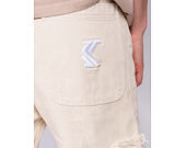 Kalhoty - Og Fringed Baggy Cargo Pants - White