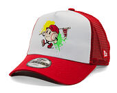 Dětská Kšiltovka New Era - Kids Mascot 9FORTY A-Frame Trucker - Scarlet / White
