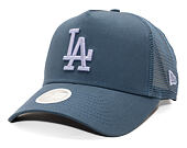 Dámská Kšiltovka New Era - MLB League Essential 9FORTY Trucker - LA Dodgers - Muted Indigo / Lavende