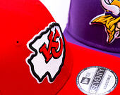 Kšiltovka New Era - NFL Anniversary Patch 9SEVENTY Stretch-Snap - Kansas City Chiefs - Red
