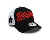 Kšiltovka New Era - UFC MMA Max Holloway - Blessed 9FORTY Trucker - Black / Scarlet