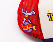 Kšiltovka New Era - UFC MMA Promo Cap 9FORTY Trucker - Cream / Purple