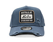 Kšiltovka New Era - Buffalo Distressed Patch 9FORTY A-Frame - Muted Indigo