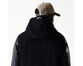 Bunda New Era - Hooded Varsity Jacket - Black
