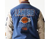 Bunda New Era - NBA Patch Varsity Jacket - LA Lakers - Muted Indigo