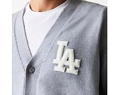 Svetr New Era - MLB Cardigan Knit - LA Dodgers - Heather Grey