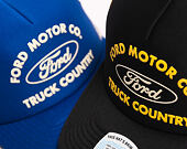 Kšiltovka Brixton - Ford Built Tough Mp Trucker Hat - Burnt Rubber/Empire Yellow