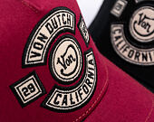 Kšiltovka Von Dutch - Trucker - MC Logo - Burgundy/Black