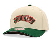 Kšiltovka Mitchell & Ness - Green Orange Pro Crown - Brooklyn Nets - Sand/Green