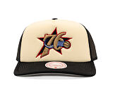 Kšiltovka Mitchell & Ness - NBA Vintage Block Trucker HWC - Philadelphia 76Ers - Cream