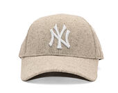 Cap New Era - MLB Melton Wool 9FORTY - NY Yankees - Stone / White