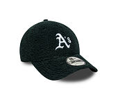 Cap New Era - MLB Winter Borg Teddy Fleece 9FORTY - Oakland Athletics - Dark Green / White