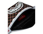 Sprayground Cream And Brown Tear Check Savvy Crossbody