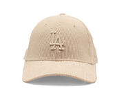 Womens Cap New Era - MLB Pastel Cord 9FORTY M-CROWN - LA Dodgers - Cream