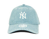 Womens Cap New Era - MLB Denim Stitch 9TWENTY - NY Yankees - Pastel Blue