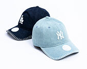 Womens Cap New Era - MLB Denim Stitch 9TWENTY - NY Yankees - Pastel Blue