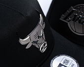 Cap New Era - NBA Metallic 9FORTY A-Frame - Chicago Bulls - Black