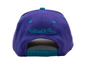 Cap Mitchell & Ness - NBA Team Arch Snapback - Charlotte Hornets - Purple / Teal