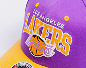 Cap Mitchell & Ness - NBA Team Arch Snapback - Los Angeles Lakers - Purple / Yellow
