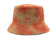 Bucket Hat Kangol - Tie Dye Knit Bucket - Coral Flame/Natural