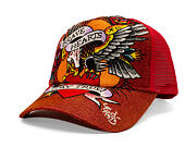 Cap Ed Hardy - Brave Hearts 6 Panel Metallic Trucker Cap - Samba