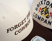 Cap Brixton - Forget the Cowboy MP Snapback - Chocolate/Off White
