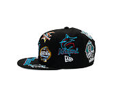 Cap New Era - MLB All Over Logo 59FIFTY - Miami Marlins - Team Color