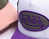 Cap Von Dutch - Trucker - Classic Logo White/Distressed Purple Denim