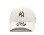 Cap New Era - MLB Midi Homefield 9FORTY Trucker - NY Yankees - Stone / New Olive