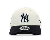 Cap New Era - MLB World Series Patch Cooperstown 9FORTY - NY Yankees - Cream / Navy