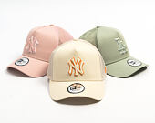 Cap New Era - MLB Outline 9FORTY A-Frame Trucker - NY Yankees - Cream / Orange