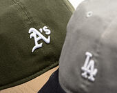 Cap New Era - MLB Mini Logo Washed Contrast 9TWENTY - Oakland Athletics - New Olive / Camel