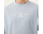 Tee New Era - MLB Script Oversized Tee - NY Yankees - Sky Blue