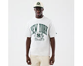 Tee New Era - MLB Arch Graphic Oversized Tee - NY Yankees - Heather Grey