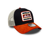 Cap New Era - Branded Patch Cord 9FORTY A-Frame Trucker - Navy / Warm Flame