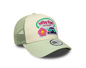 Kids Cap New Era - Branded Outdoor 9FORTY A-Frame Trucker - Cream / Soft Grass