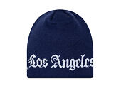 Beanie New Era - MLB Wordmark Skully Knit Thin - LA Dodgers - Royal