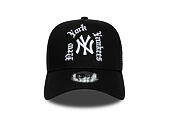Cap New Era - MLB Wordmark 9FORTY A-Frame Trucker - NY Yankees - Black