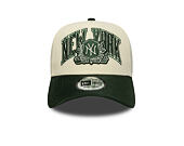 Cap New Era - MLB Wordmark Suede 9FORTY A-Frame - NY Yankees - Cream / Cilantro Green