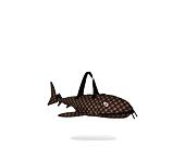 Bag Sprayground - Sharks In Paris Wtf Bubble Brown Check Shark Duffle