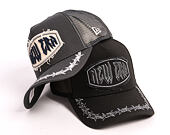Cap New Era - Branded Distressed Patch 9FORTY A-Frame Trucker - Black