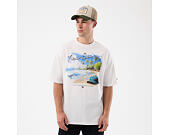 Tee New Era - Branded Beach Graphic Oversized Tee - White