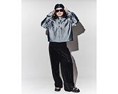 Kani Jeans Cropped Silver Denim Jacket