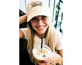 Womens Cap New Era - Branded Cafe Slogan 9TWENTY - Cream / Deep Auburn