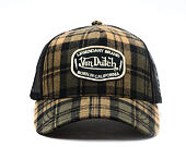 Cap Von Dutch - Baseball - Checkered Patch - Brown