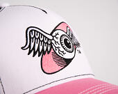 Womens Cap Von Dutch - Baseball - Embroidery - White / Pink