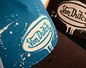 Cap Von Dutch - Baseball - Print & Embroidery - Light Blue / Brown