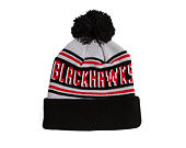 Beanie New Era - NHL Evergreen Wordmark Pom Medium Knit - Chicago Blackhawks - Team Color