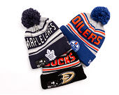 Beanie New Era - NHL Evergreen Wordmark Pom Medium Knit - Anaheim Ducks - Team Color