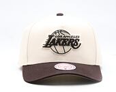 Cap Mitchell & Ness - NBA Brown And Cream Pro Snapback - Los Angeles Lakers - Cream